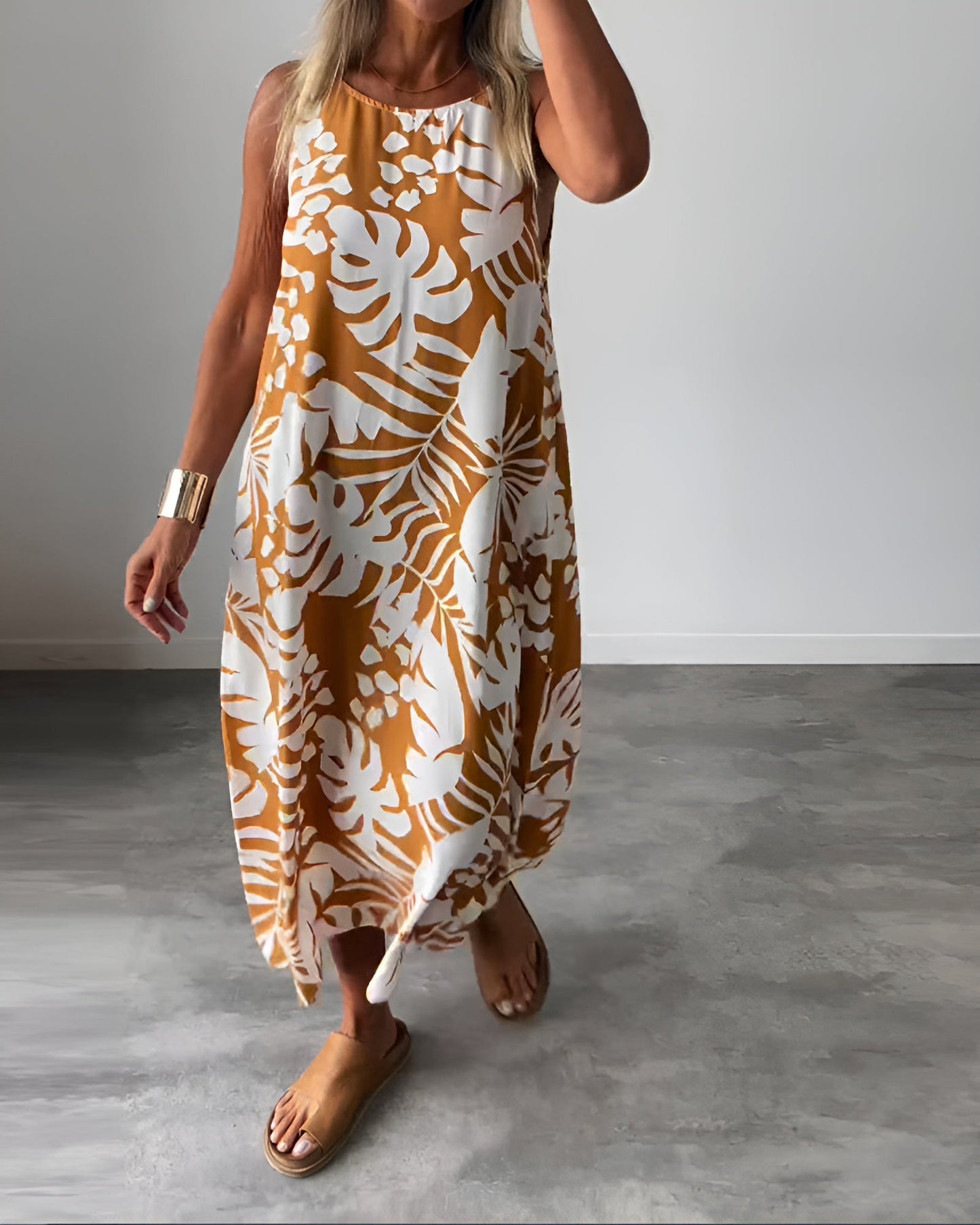 Monica| Vestido elegante sin mangas