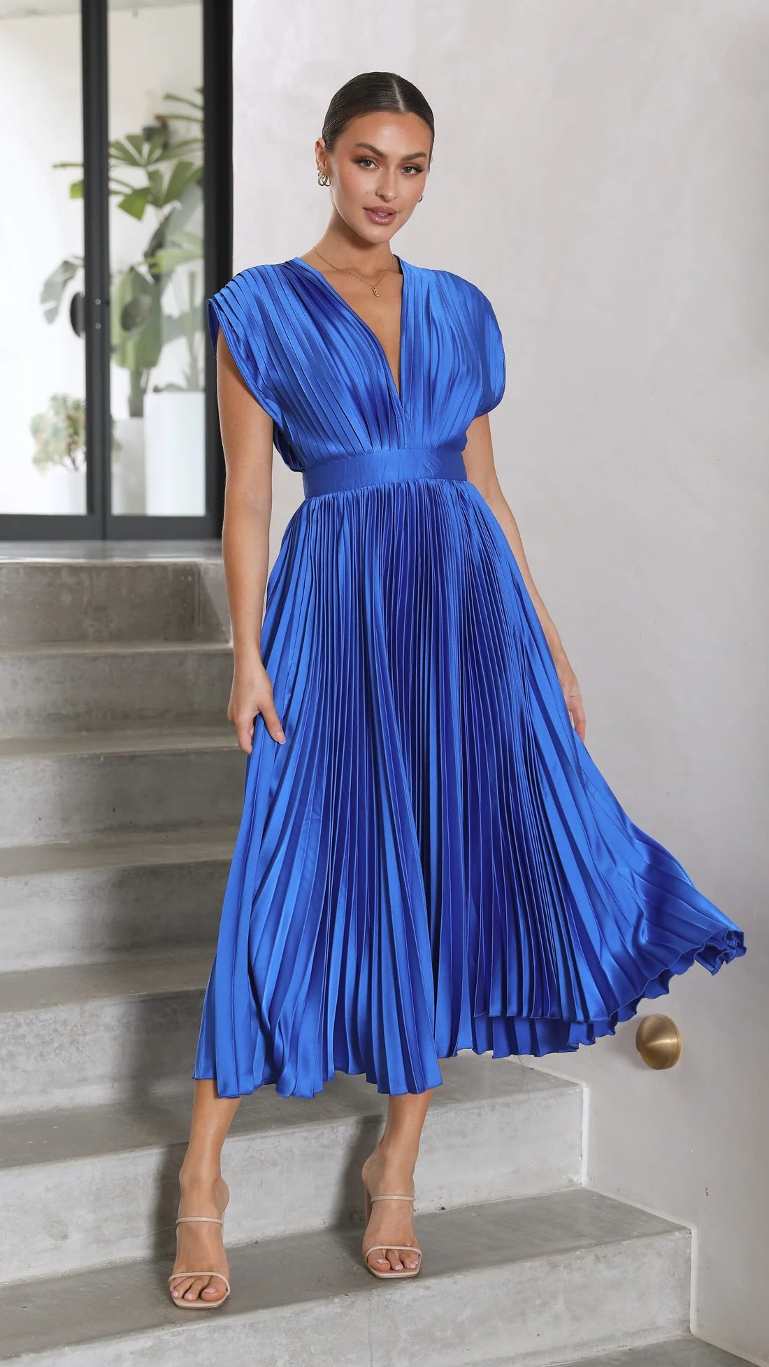 Alice | Vestido Midi Plisado