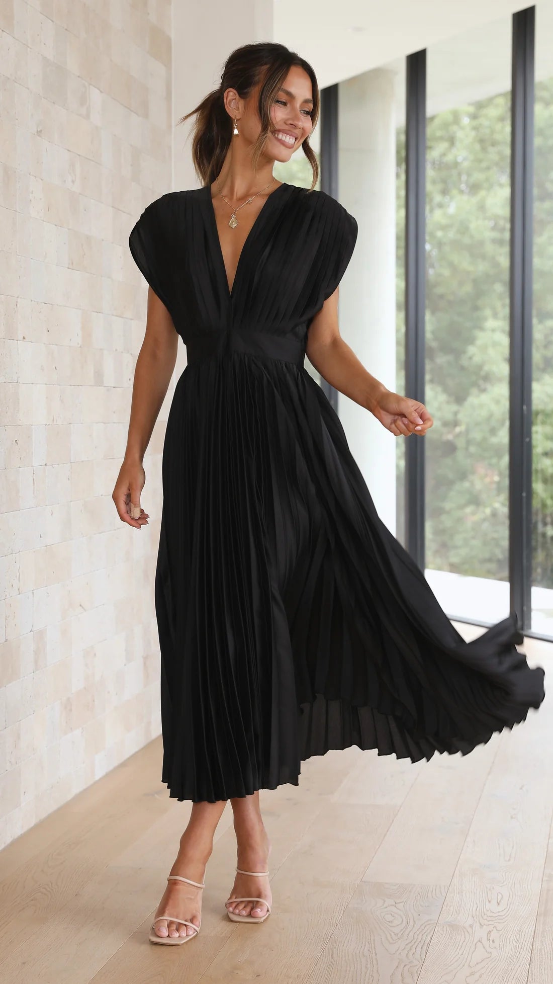 Alice | Vestido Midi Plisado