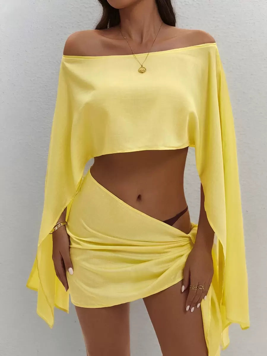 Beach | Conjunto De Top Y Pareo