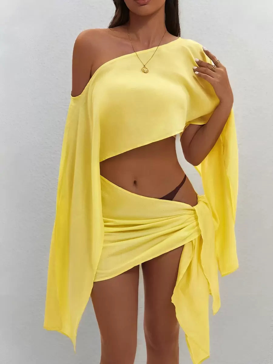 Beach | Conjunto De Top Y Pareo