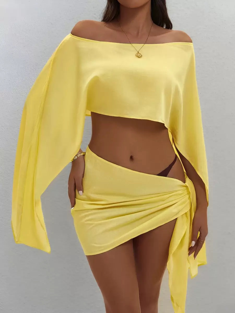 Beach | Conjunto De Top Y Pareo