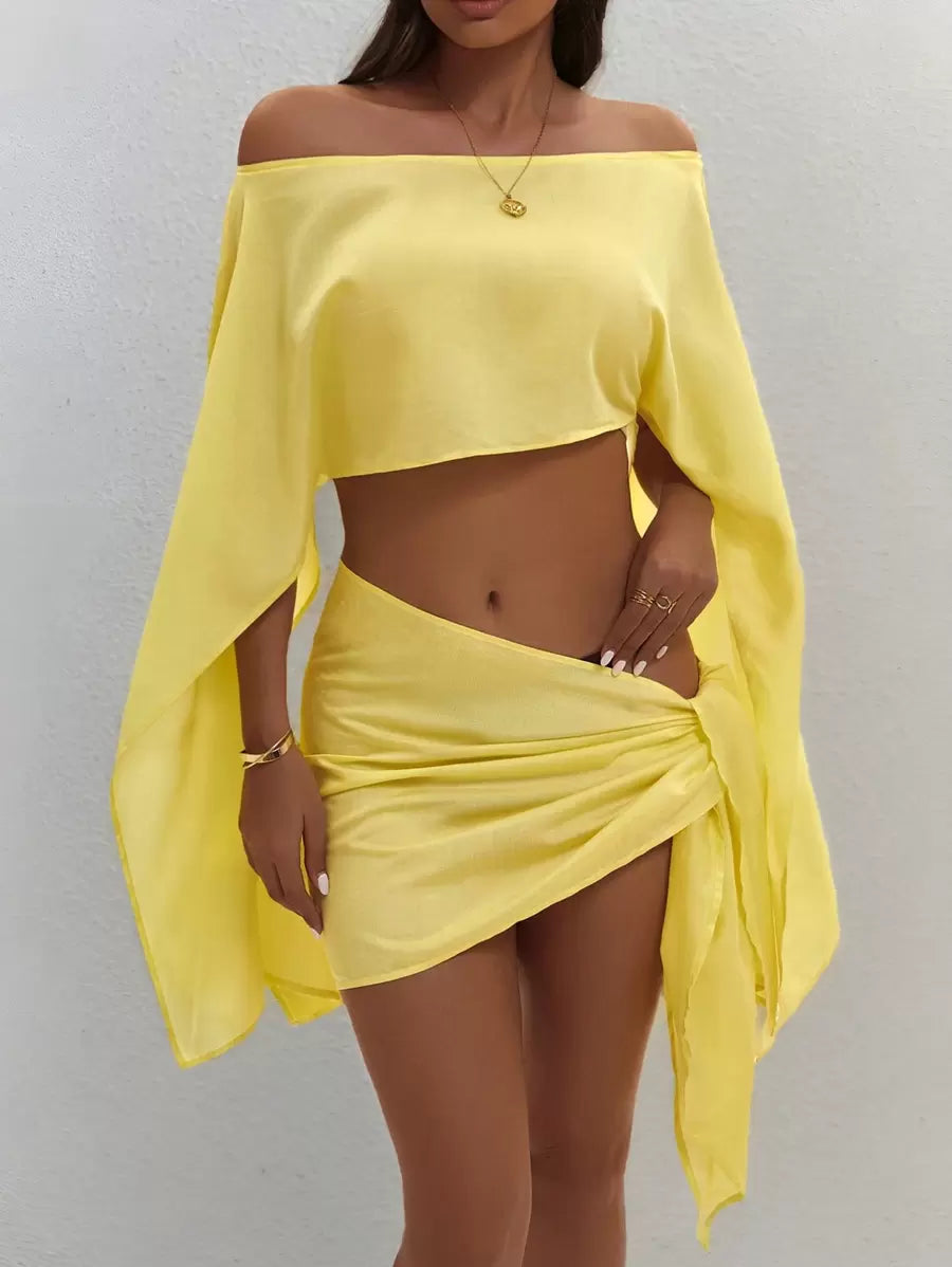 Beach | Conjunto De Top Y Pareo