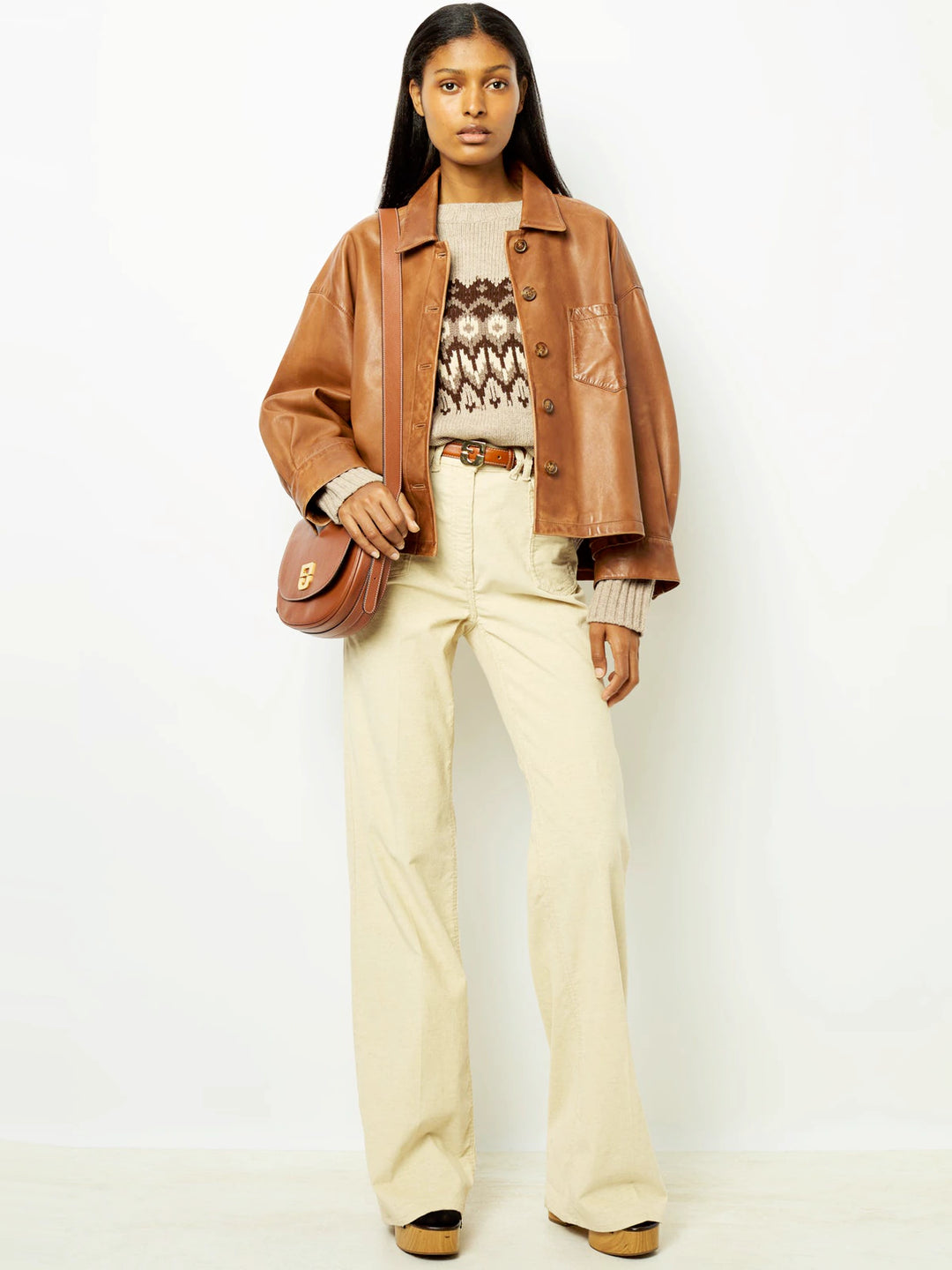Cristina | Chaqueta de Cuero con Botones