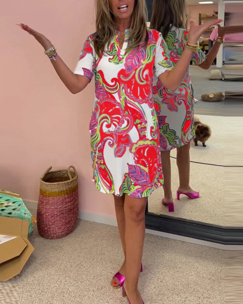 Nadia | Vestido Midi Estampado
