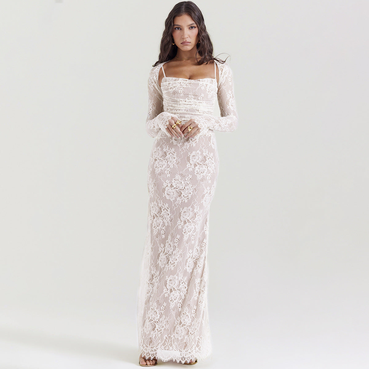 Niza | Vestido Largo De Encaje