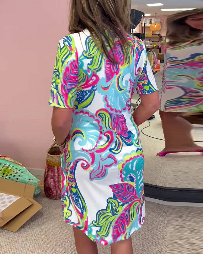 Nadia | Vestido Midi Estampado