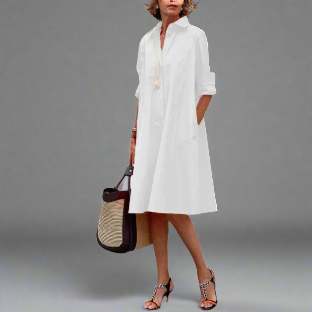 Sara | Vestido tipo polo, casual y elegante