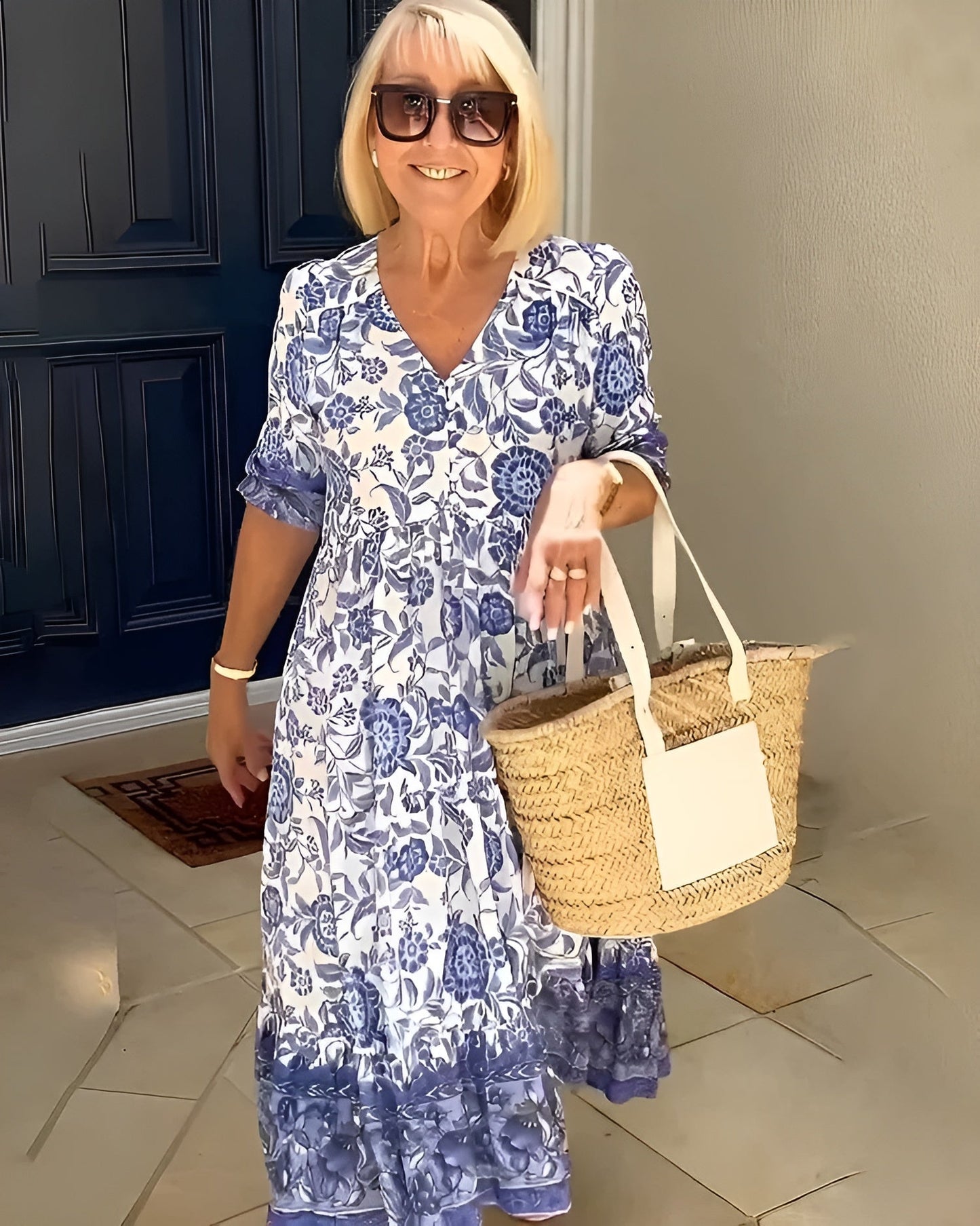 Evelyn | Vestido elegante con flores