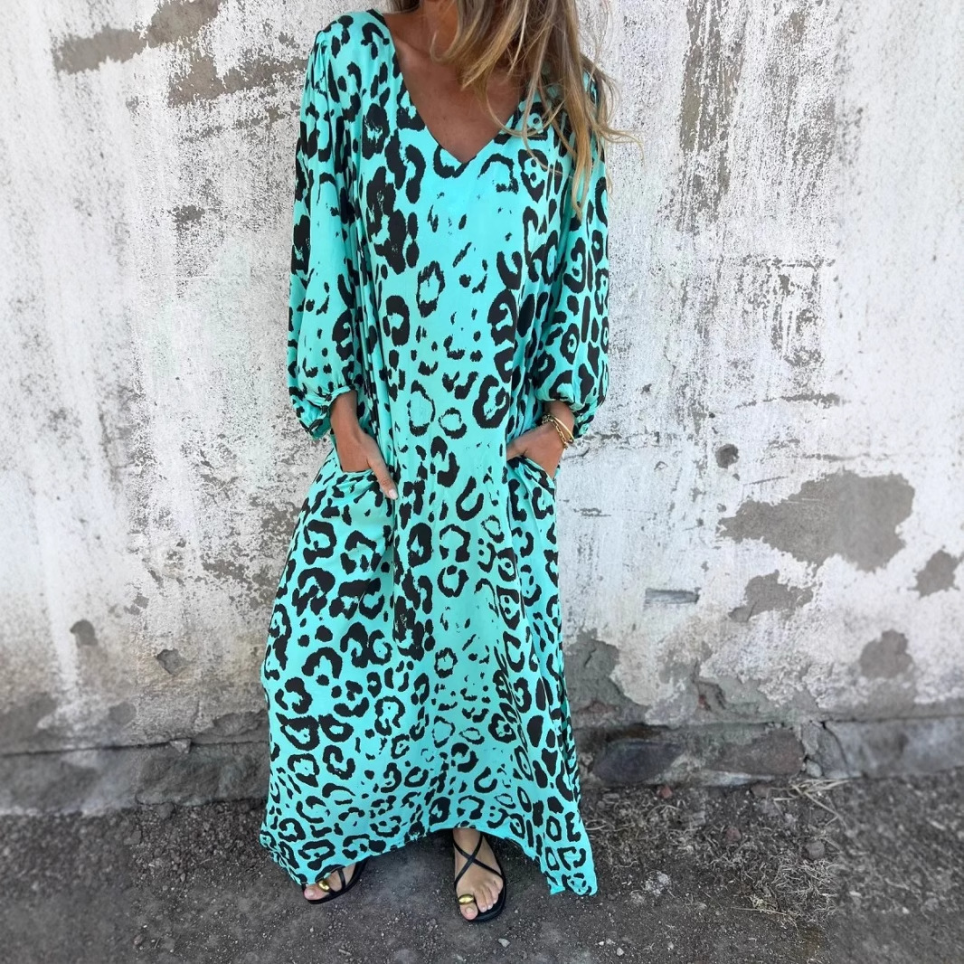 Daniela | Vestido con estampado de leopardo