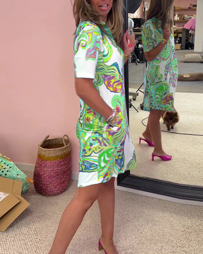 Nadia | Vestido Midi Estampado