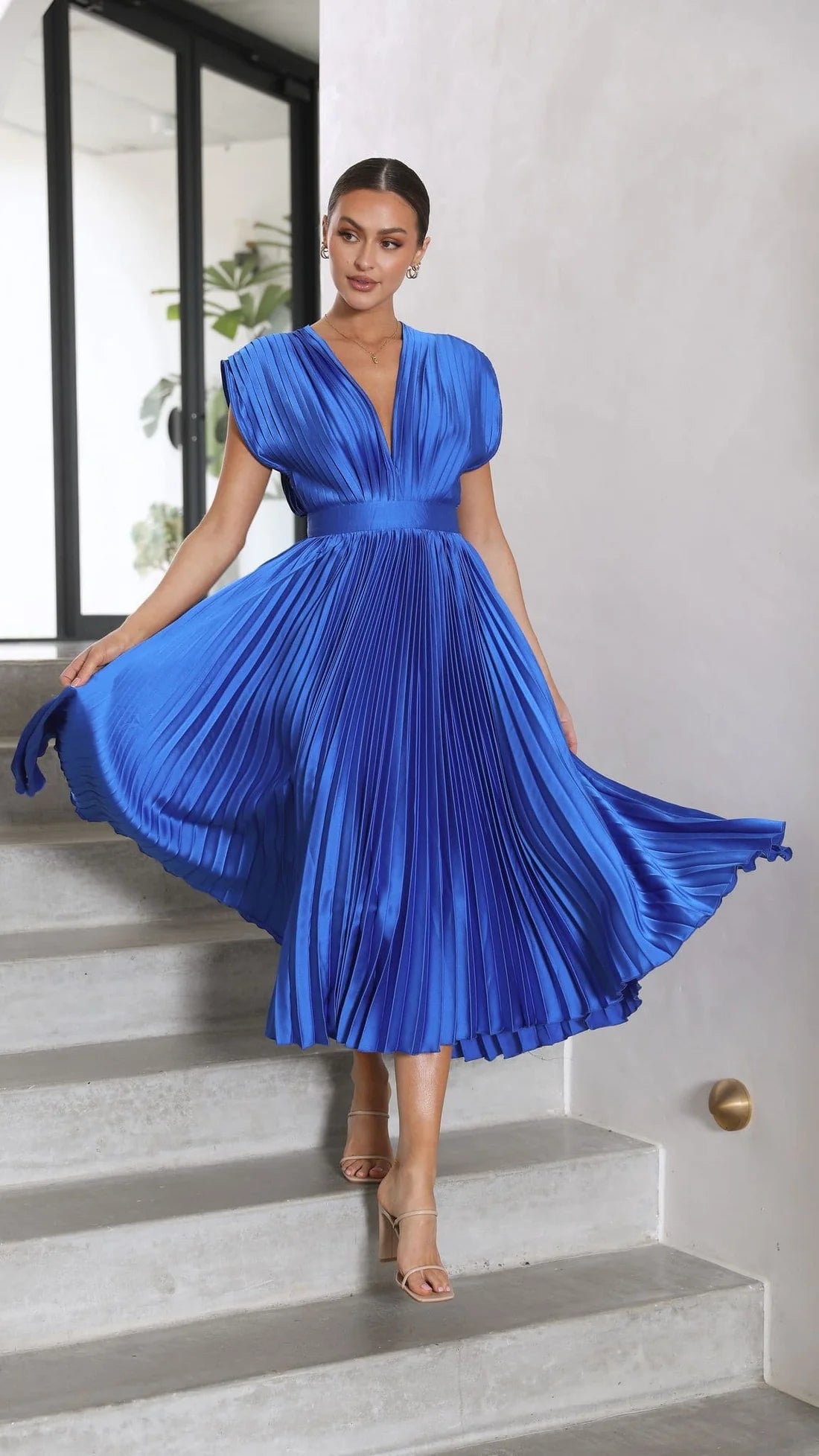 Alice | Vestido Midi Plisado