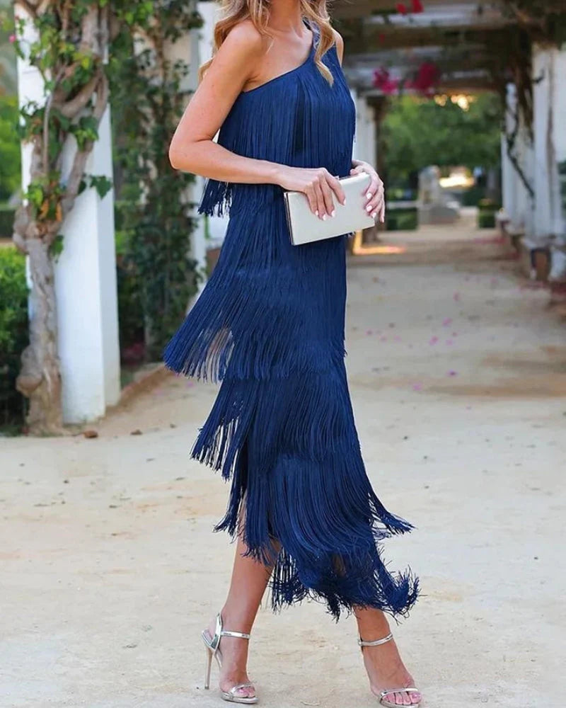 Laura | Vestido Con Flecos