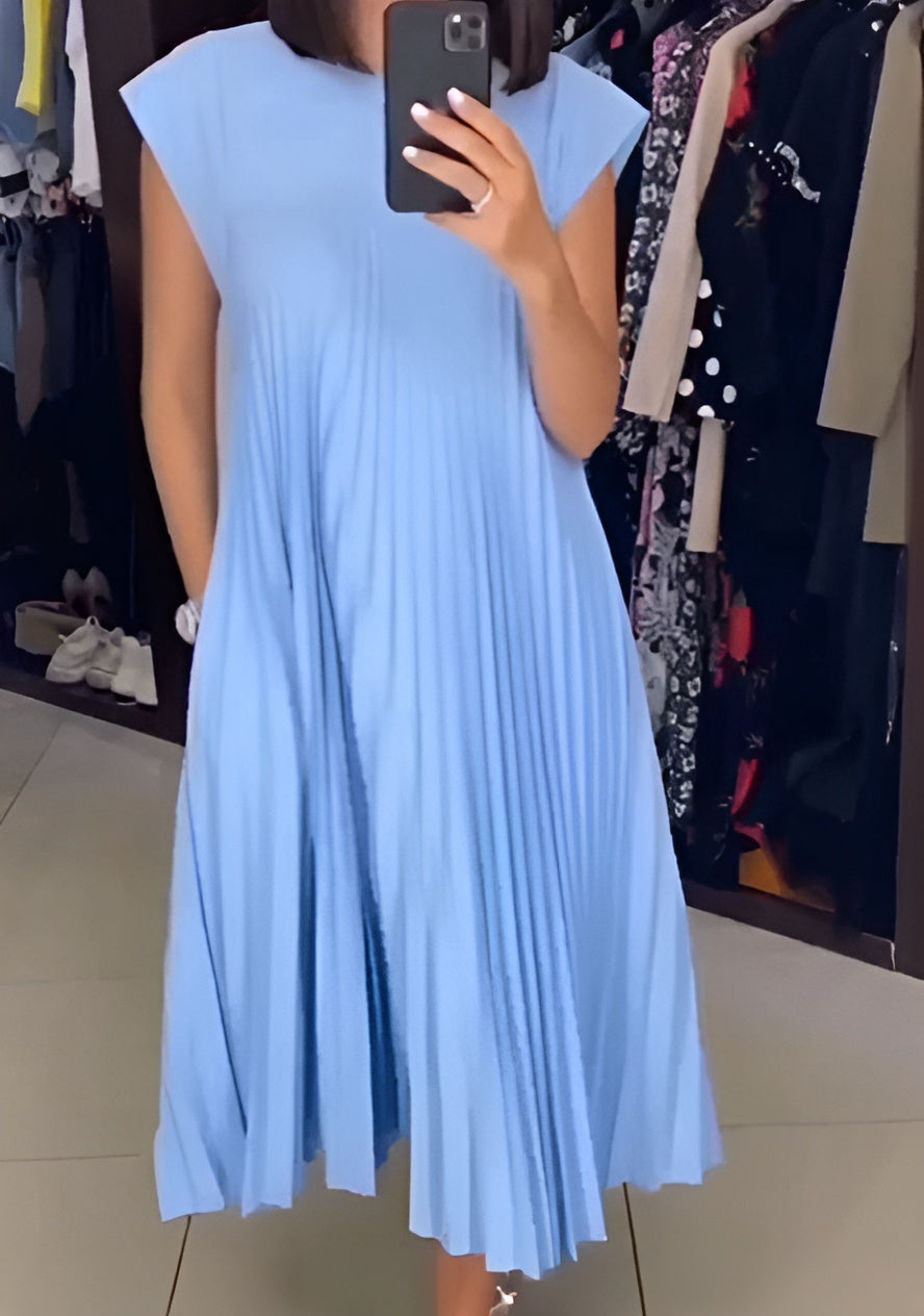 Paula | Vestido plisado, ligero y refinado