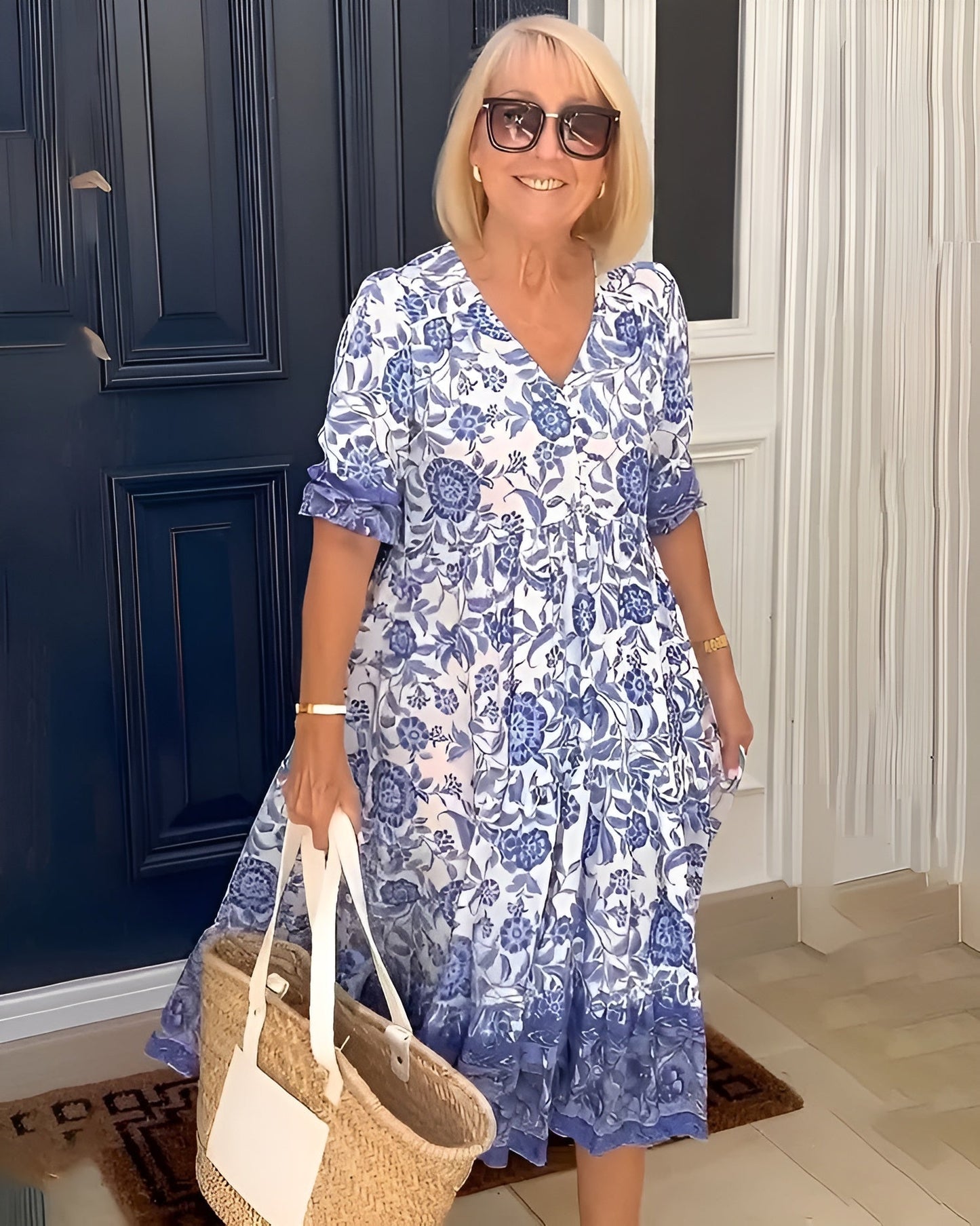 Evelyn | Vestido elegante con flores