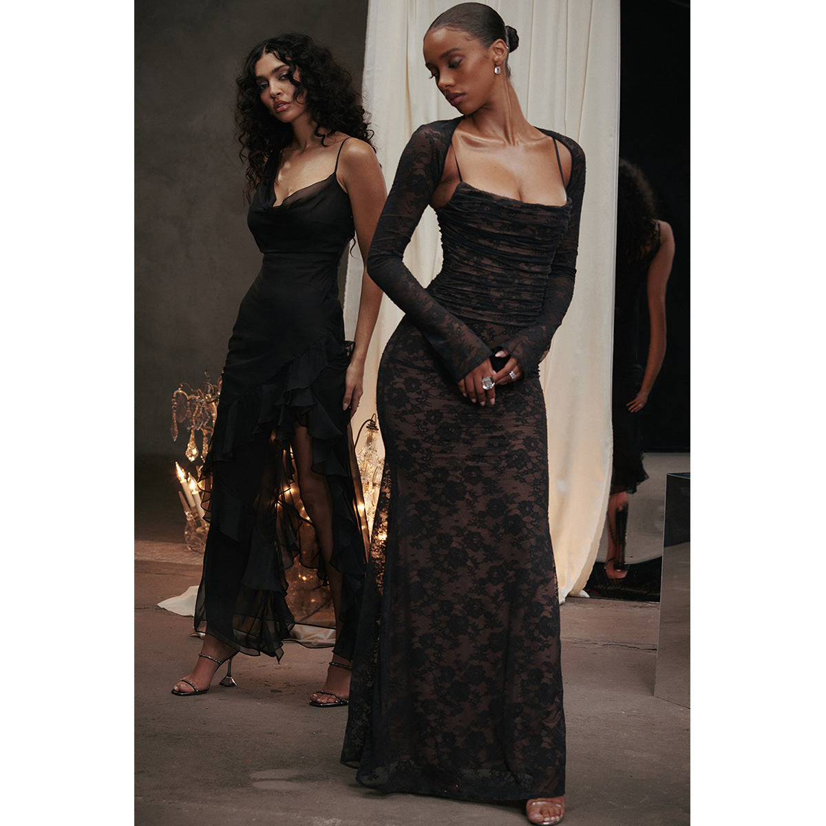 Niza | Vestido Largo De Encaje