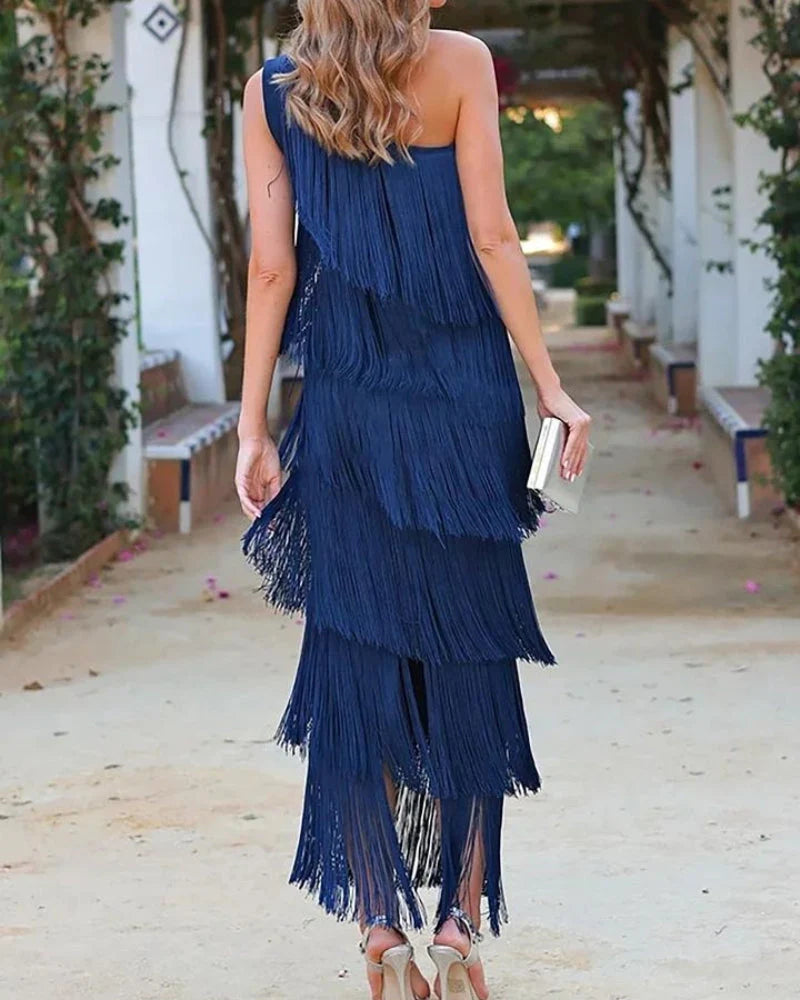 Laura | Vestido Con Flecos