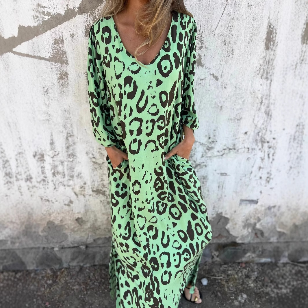 Daniela | Vestido con estampado de leopardo