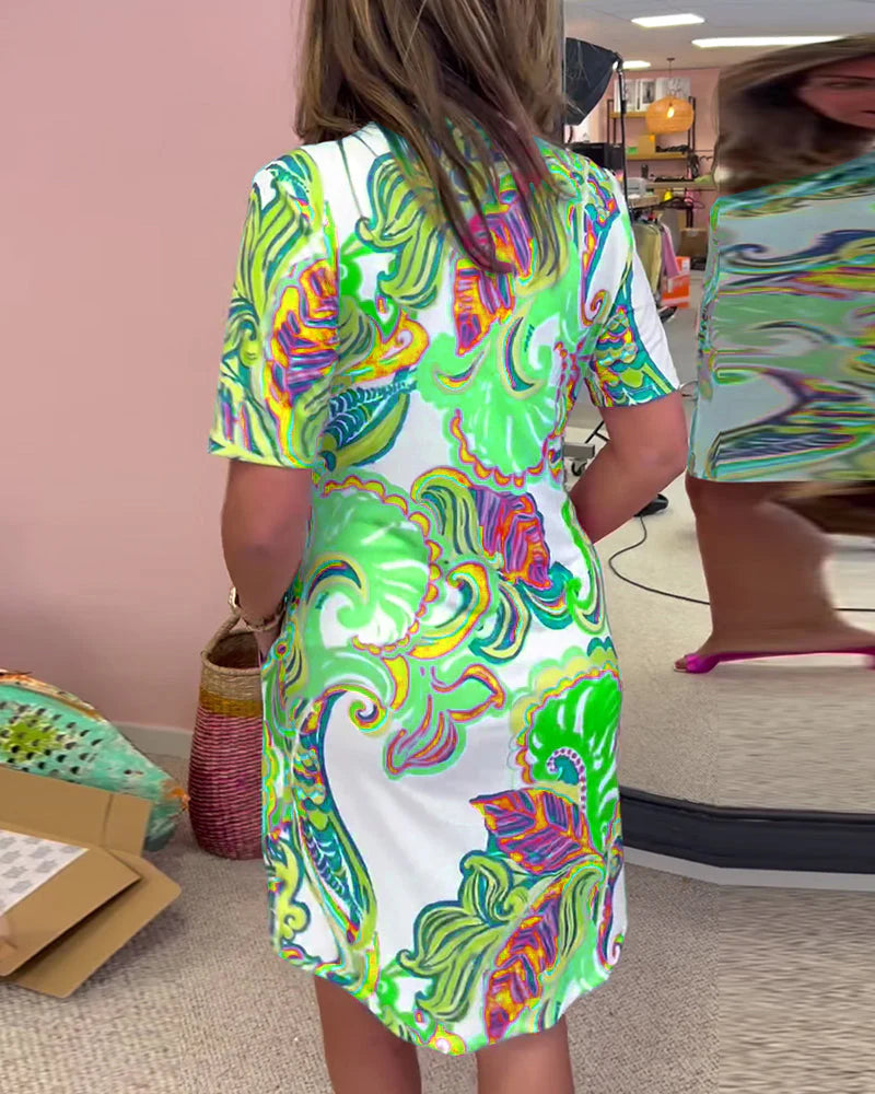 Nadia | Vestido Midi Estampado