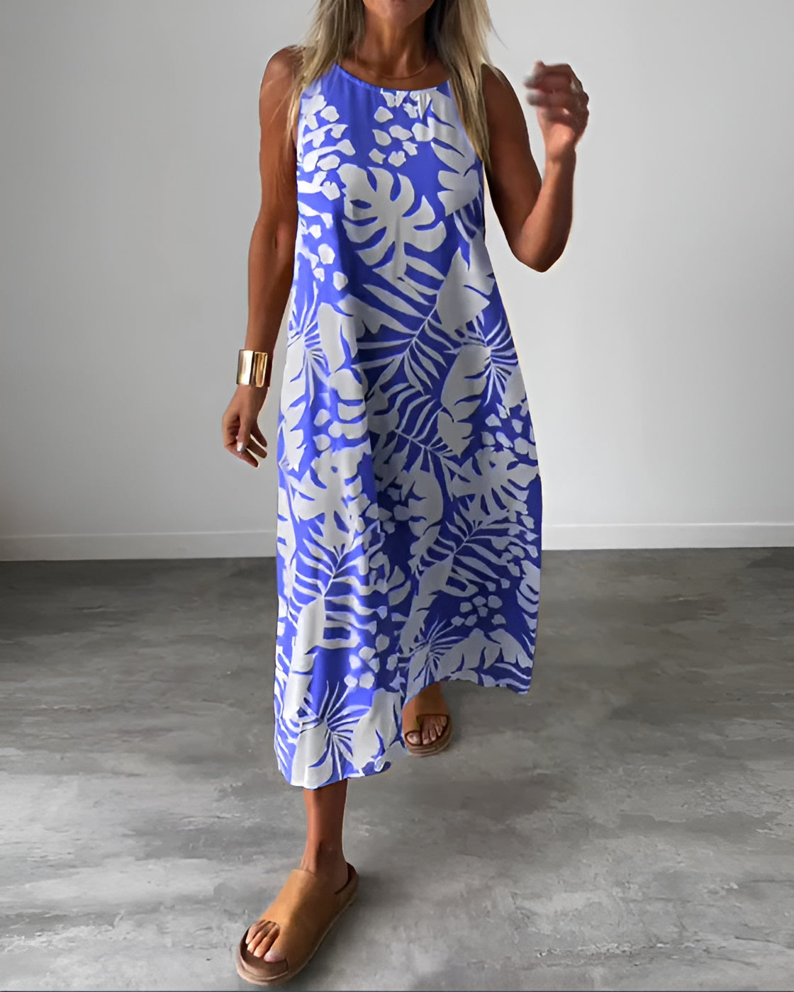 Monica| Vestido elegante sin mangas