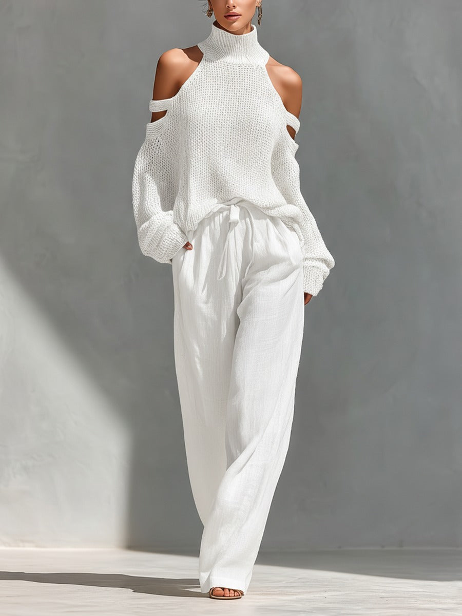 Camilla • Conjunto Moderno de Punto y Lino