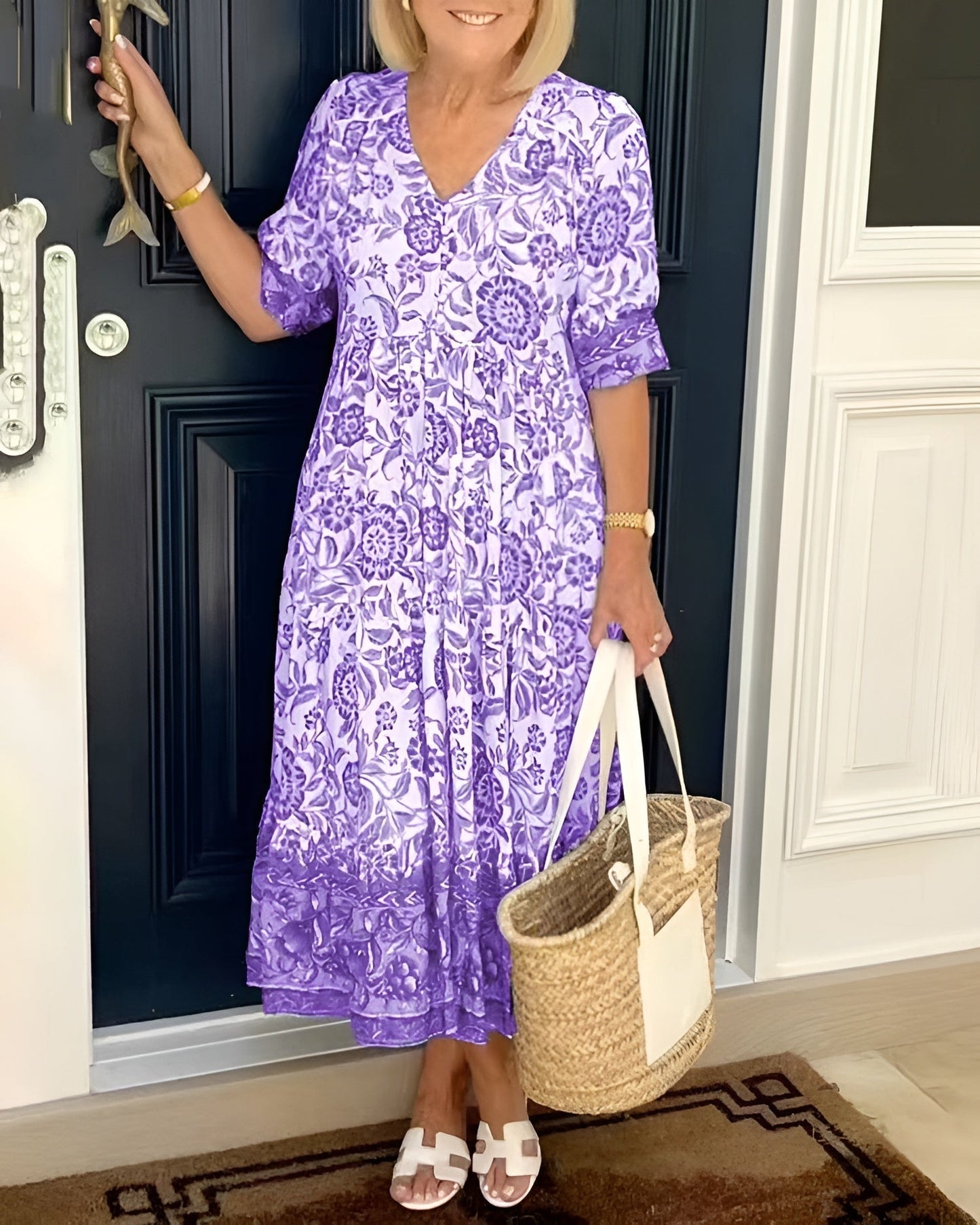 Evelyn | Vestido elegante con flores