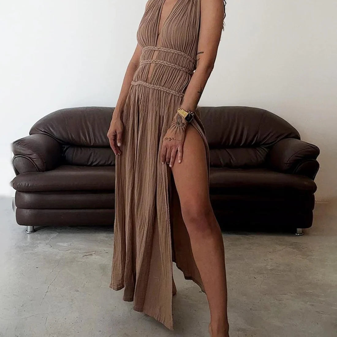 Afra | Vestido Largo Sin Mangas