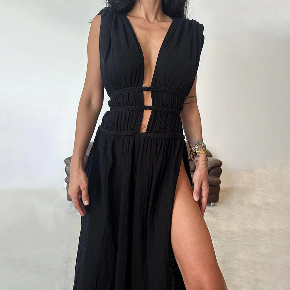 Afra | Vestido Largo Sin Mangas