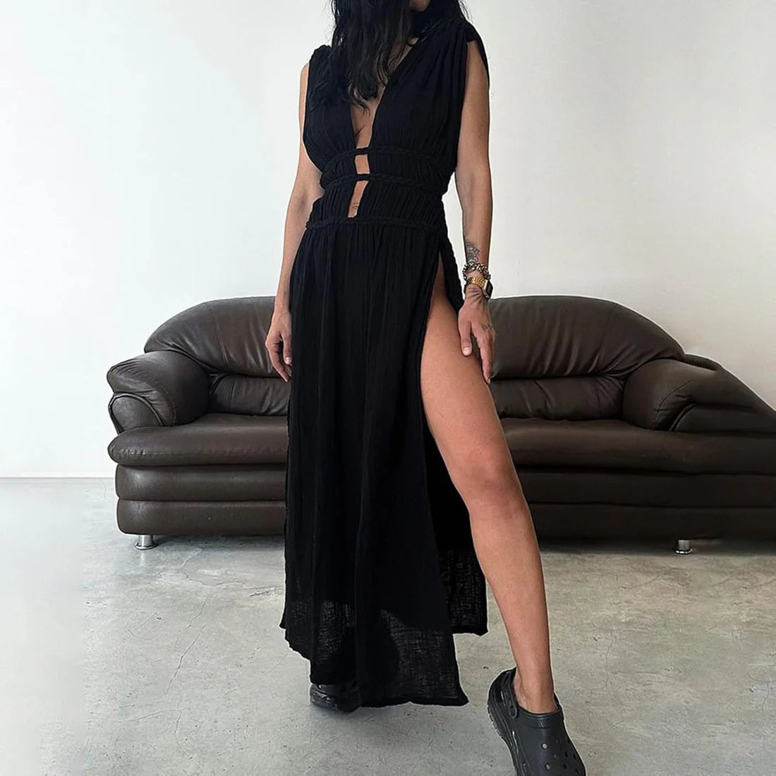 Afra | Vestido Largo Sin Mangas