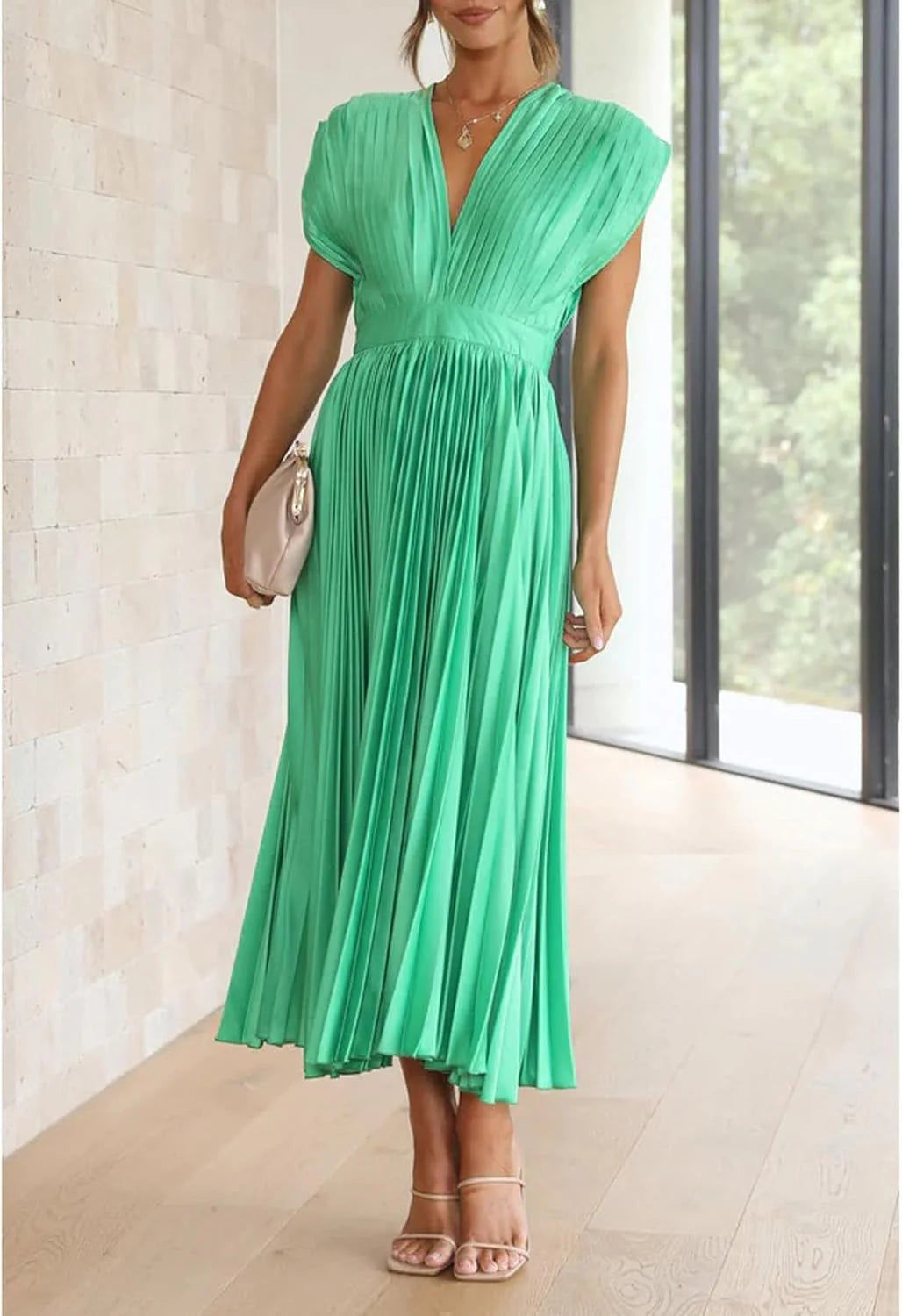 Alice | Vestido Midi Plisado