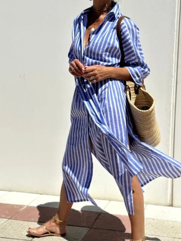Gema | Vestido de rayas, ligero y con estilo