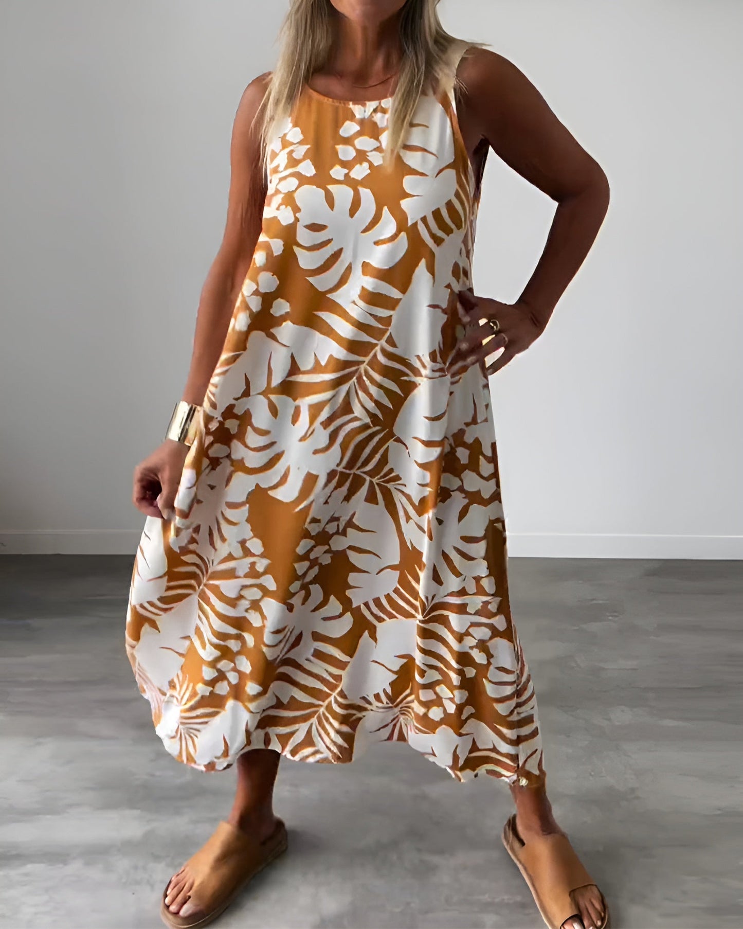 Monica| Vestido elegante sin mangas