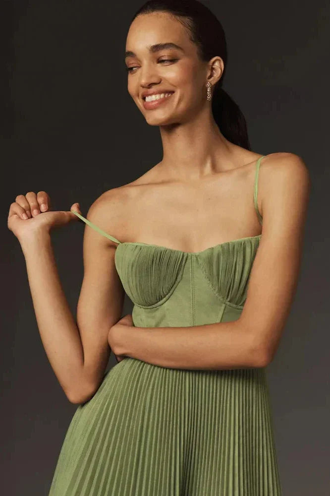Amber | Vestido Midi Verde