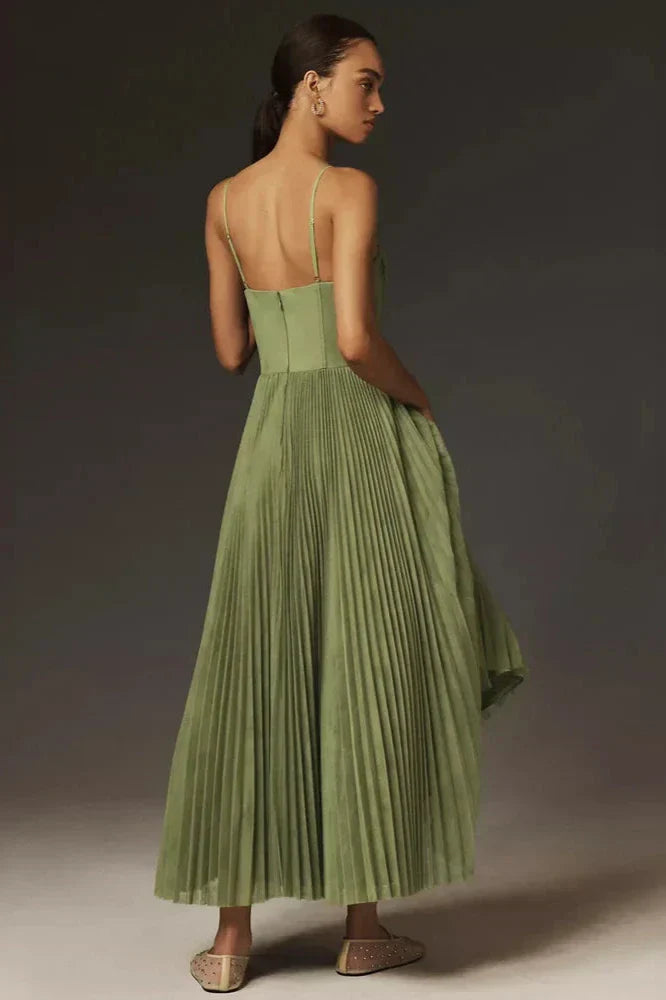 Amber | Vestido Midi Verde