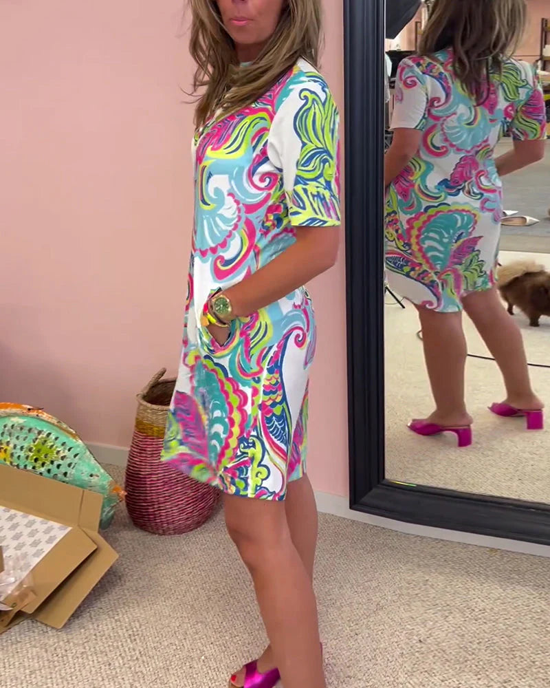 Nadia | Vestido Midi Estampado