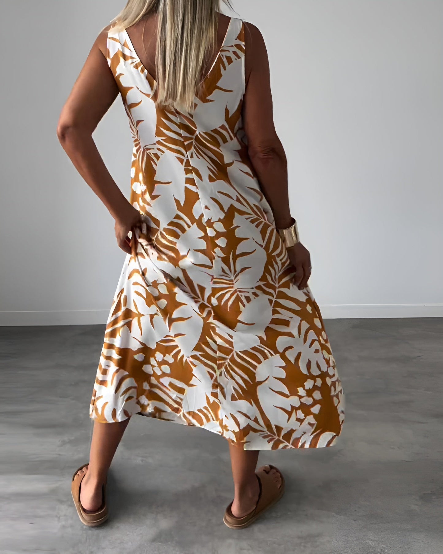 Monica| Vestido elegante sin mangas