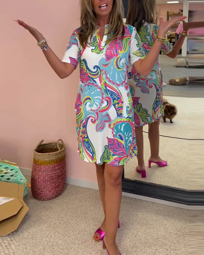 Nadia | Vestido Midi Estampado