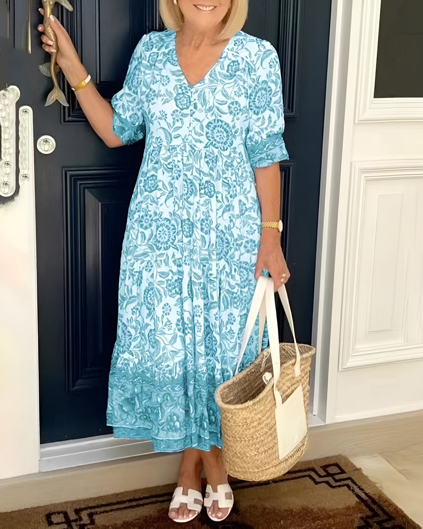 Evelyn | Vestido elegante con flores