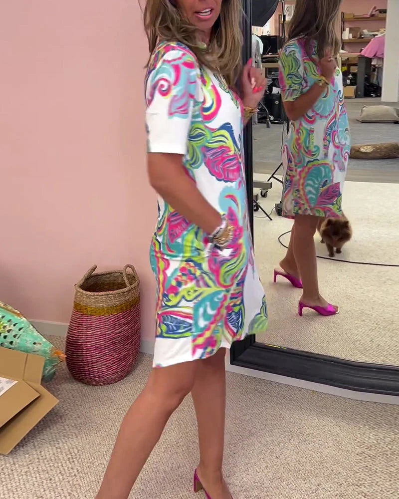 Nadia | Vestido Midi Estampado