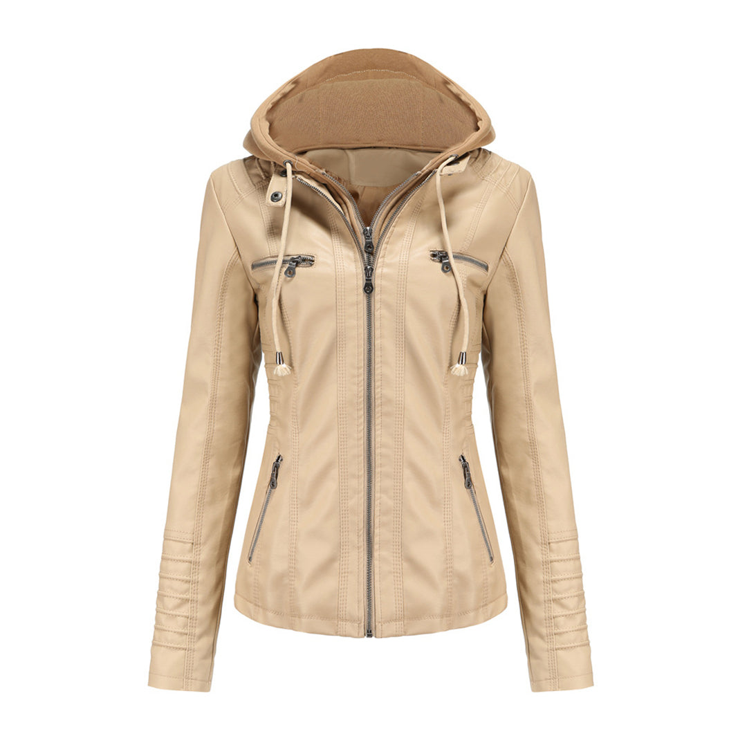 Jimena | Chaqueta de Piel con Capucha