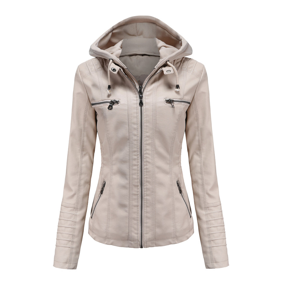 Jimena | Chaqueta de Piel con Capucha