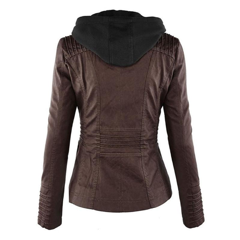 Jimena | Chaqueta de Piel con Capucha
