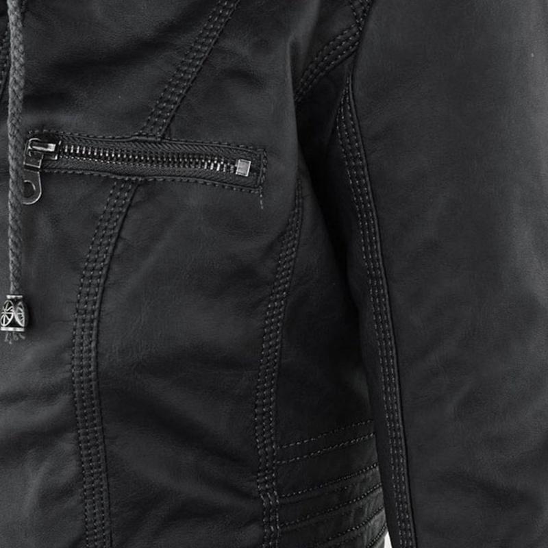 Jimena | Chaqueta de Piel con Capucha