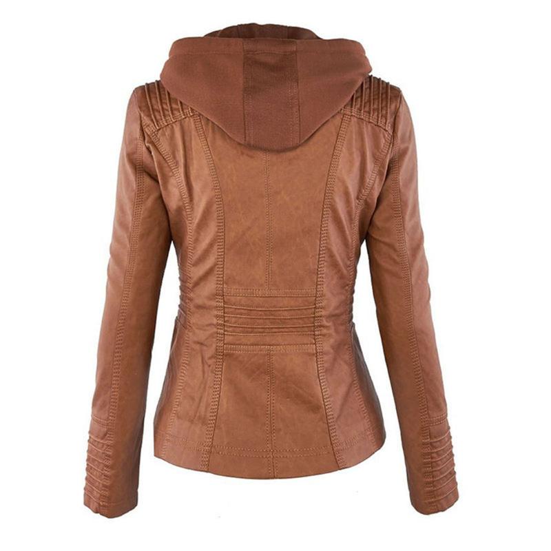 Jimena | Chaqueta de Piel con Capucha