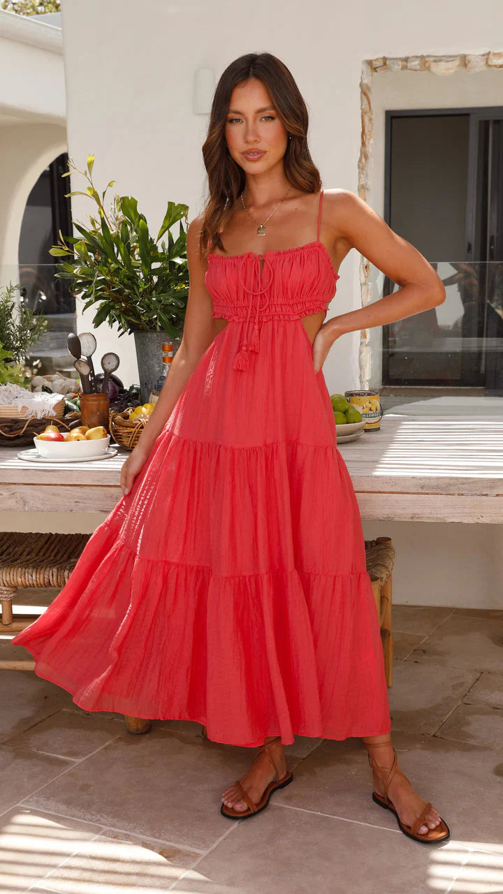 Ada | Vestido Midi De Tirantes