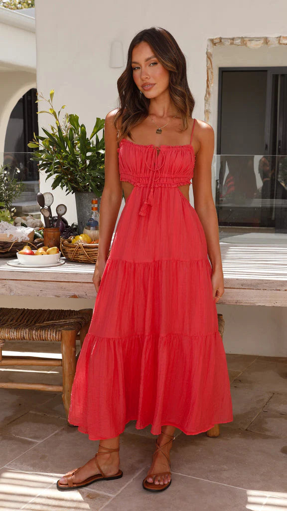 Ada | Vestido Midi De Tirantes