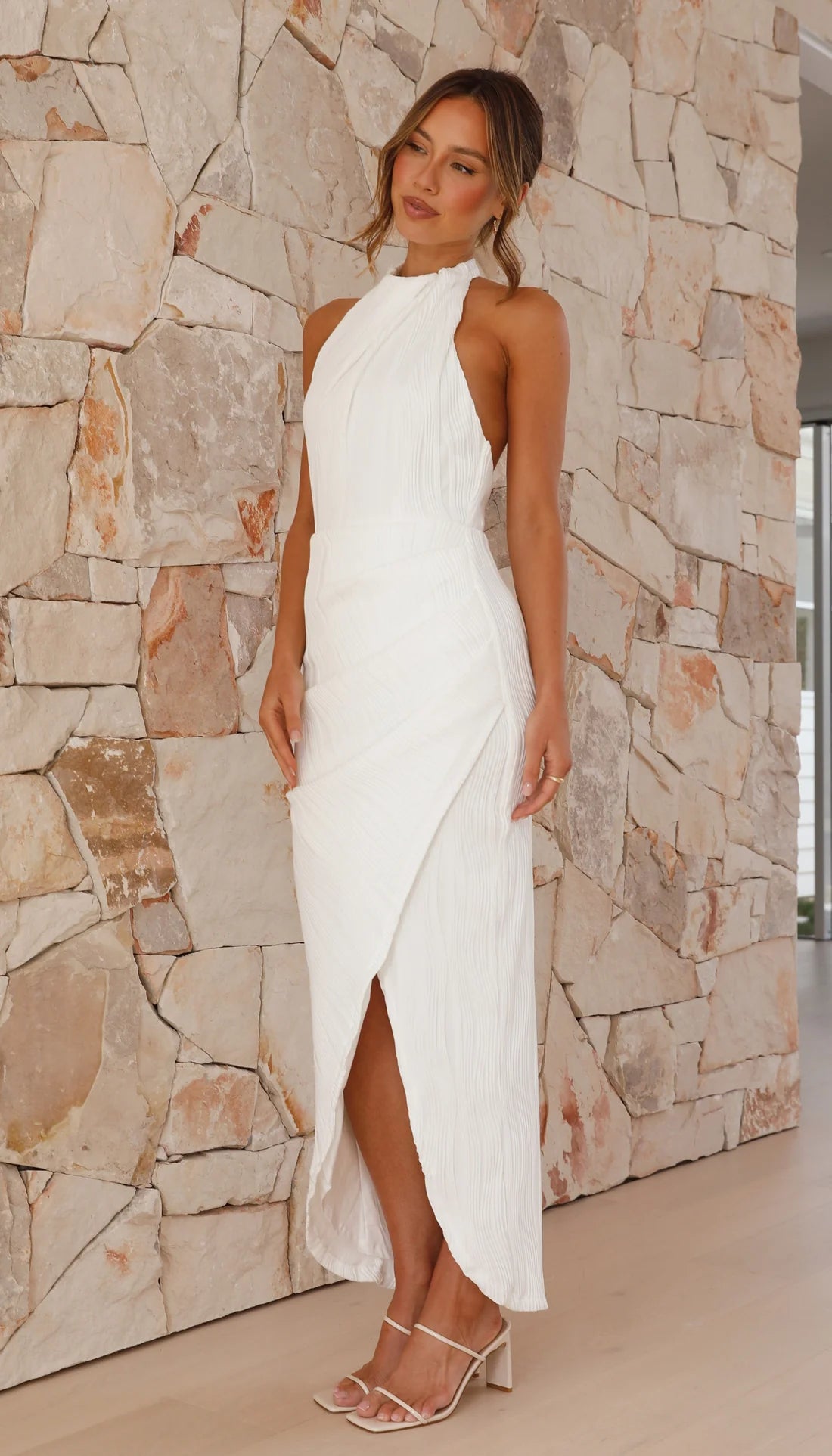 Celia | Vestido Largo Plisado