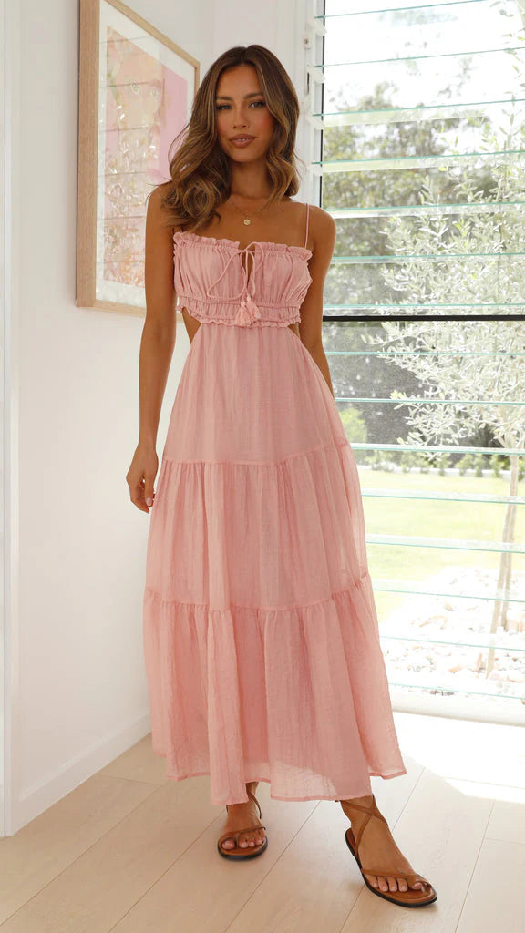 Ada | Vestido Midi De Tirantes