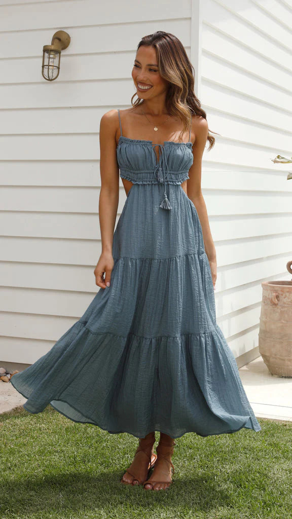 Ada | Vestido Midi De Tirantes
