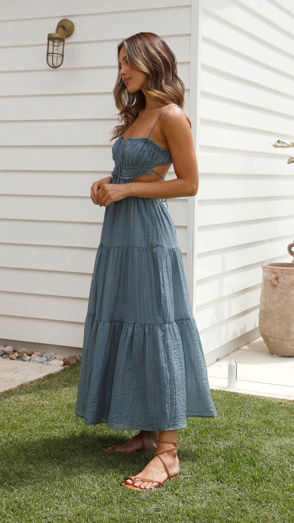 Ada | Vestido Midi De Tirantes